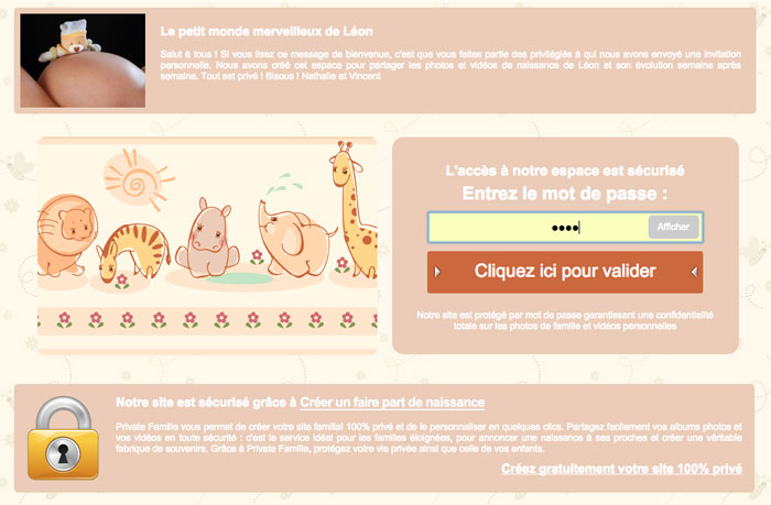 Créez votre espace et partagez la naissance de votre bébé avec les gens que vous aimez, en toute sécurité