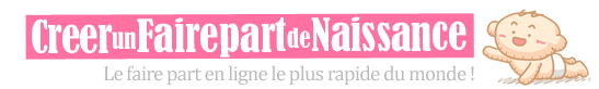 Faire part de naissance en ligne